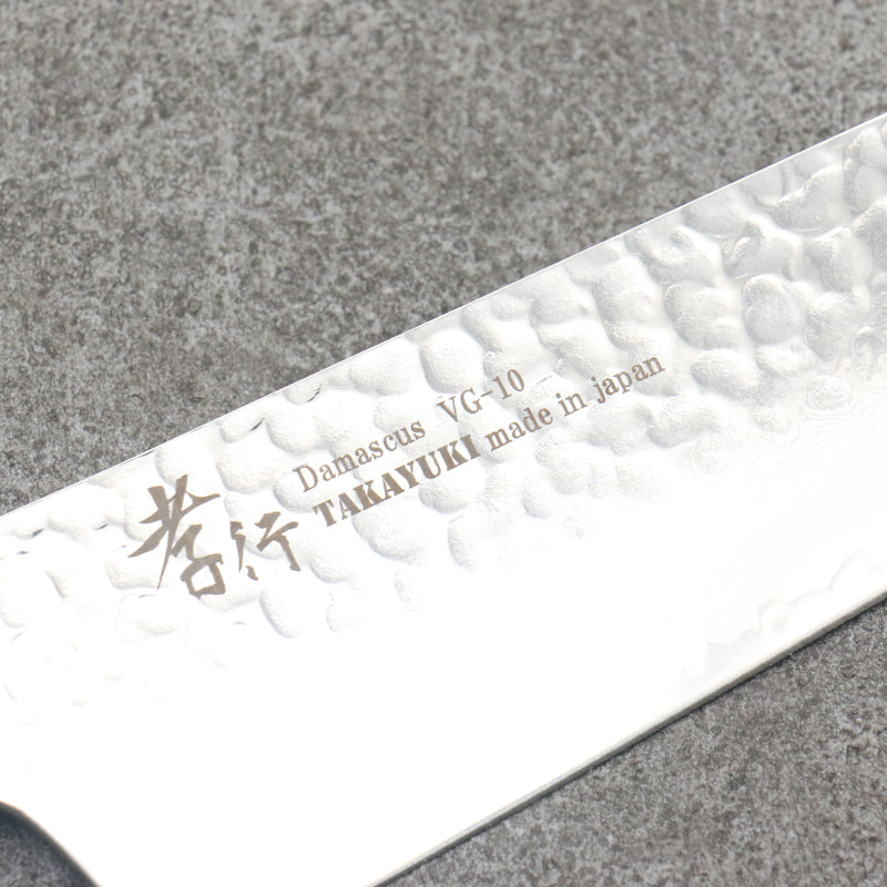 Sakai Takayuki VG10 de 33 Capas Damasco Kengata Gyuto Cuchillo Japones 190mm Mango de flores de cerezo silvestres (dodecágono) - Japanny-SP