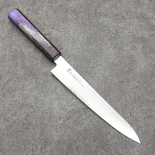 Sakai Takayuki Rinnou VG10 de 33 Capas Damasco Petty-Utilitario Cuchillo Japones 180mm Mango de Mango Lacado Purpura - Japanny-SP