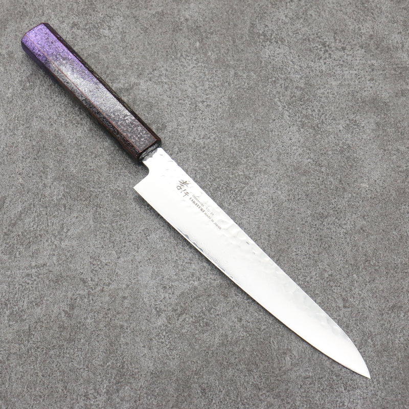 Sakai Takayuki Rinnou VG10 de 33 Capas Damasco Petty-Utilitario Cuchillo Japones 180mm Mango de Mango Lacado Purpura - Japanny-SP