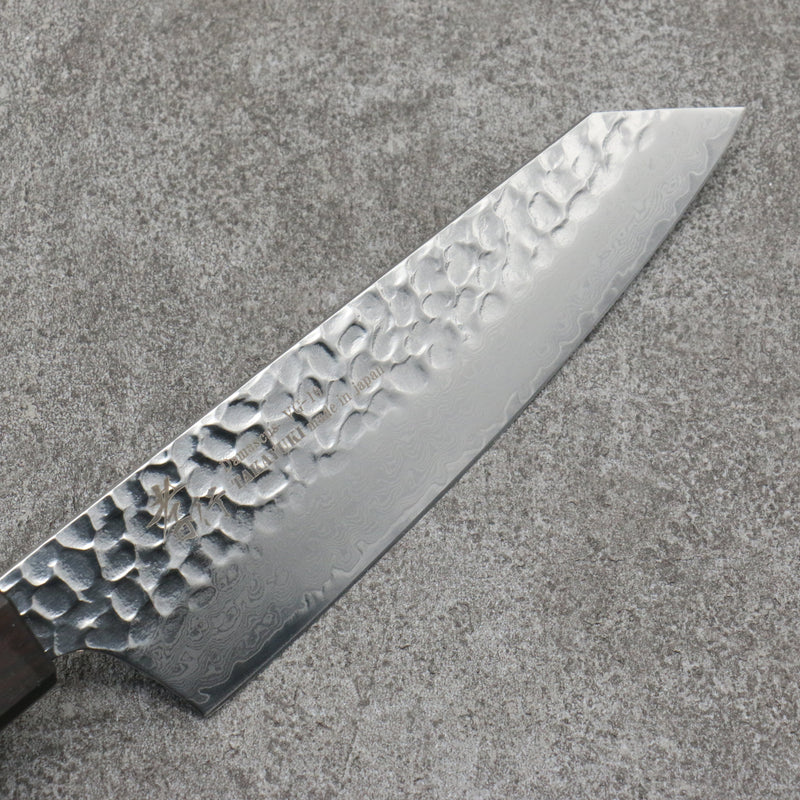 Sakai Takayuki VG10 de 33 Capas Damasco Kengata Santoku Cuchillo Japones 160mm Mango de flores de cerezo silvestres (dodecágono) - Japanny-SP