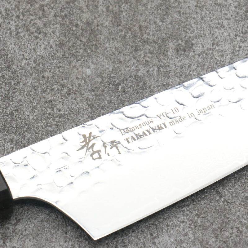 Sakai Takayuki VG10 de 33 Capas Damasco Kengata Santoku Cuchillo Japones 160mm Mango de flores de cerezo silvestres (dodecágono) - Japanny-SP