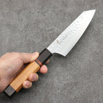 Sakai Takayuki VG10 de 33 Capas Damasco Kengata Santoku Cuchillo Japones 160mm Mango de flores de cerezo silvestres (dodecágono) - Japanny-SP