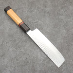 Sakai Takayuki VG10 de 33 Capas Damasco Nakiri Cuchillo Japones 170mm Mango de flores de cerezo silvestres (dodecágono) - Japanny-SP