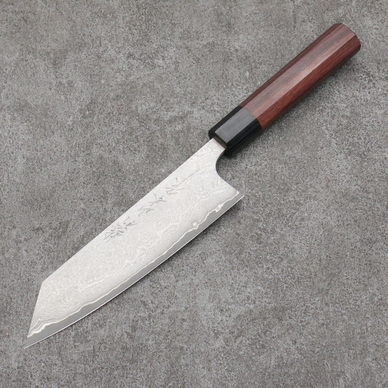 Nao Yamamoto VG10 Damasco Negro Bunka Cuchillo Japones 165mm Mango de Shitan - Japanny-SP