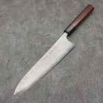 Nao Yamamoto VG10 Damasco Negro Gyuto Cuchillo Japones 240mm Mango de Shitan - Japanny-SP