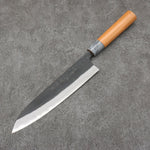 Nao Yamamoto Acero Blanco No.2 Kurouchi Gyuto 210mm Mango de Cerezos Floreciendo - Japanny-SP