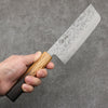 Seisuke SLD Washiji Nakiri Cuchillo Japones 165mm Mango de Arce quemado - Japanny-SP