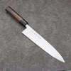 Hideo Kitaoka Acero Blanco No.2 Damasco Mioroshi Deba Cuchillo Japones 240mm Mango de Shitan - Japanny-SP