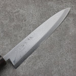 Hideo Kitaoka Acero Blanco No.2 Damasco Mioroshi Deba Cuchillo Japones 240mm Mango de Shitan - Japanny-SP