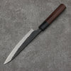 Nao Yamamoto Acero Azul Kurouchi Petty-Utilitario Cuchillo Japones 135mm Mango de Shitan (virola: madera de pakka negra) - Japanny-SP