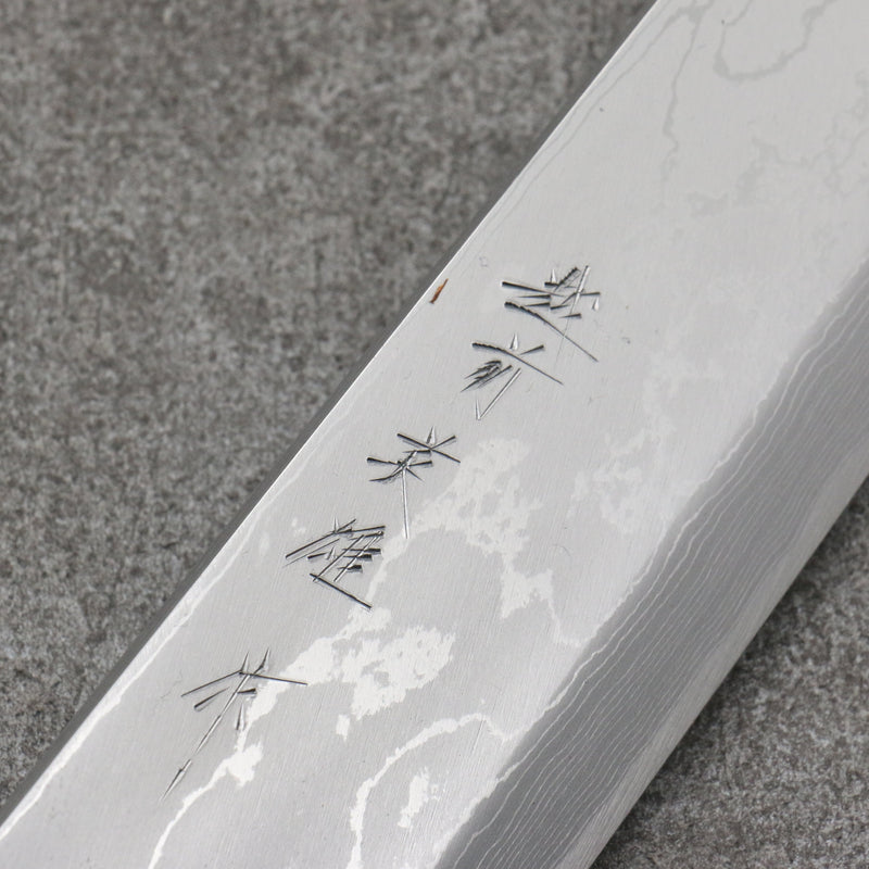 Hideo Kitaoka Acero Blanco No.2 Damasco Mioroshi Deba Cuchillo Japones 300mm Mango de Arce quemado - Japanny-SP