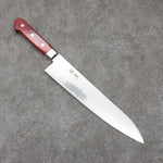 Seisuke Kagami2 AUS10 Damasco con Terminado de Espejo Gyuto 240mm Mango de Madera de pakka roja - Japanny-SP