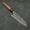 Shigeki Tanaka Harukaze SG2 Damasco Santoku 165mm Mango de Nogal - Japanny-SP