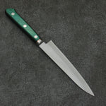 Sakai Kikumori Acero Azul No.1 Petty-Utilitario 150mm Mango de Madera de pakka verde - Japanny-SP