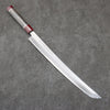 Sakai Takayuki Zangetsu Acero de Plata No.3 Sakimaru Yanagiba 330mm Mango de Madera estabilizada (anillo blanco)  con Funda - Japanny-SP