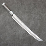 Sakai Takayuki Zangetsu Acero de Plata No.3 Sakimaru Yanagiba 330mm Mango de Madera estabilizada (anillo blanco)  con Funda - Japanny-SP