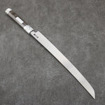 Sakai Takayuki Zangetsu Acero de Plata No.3 Sakimaru Yanagiba 330mm Mango de Madera estabilizada (anillo blanco)  con Funda - Japanny-SP