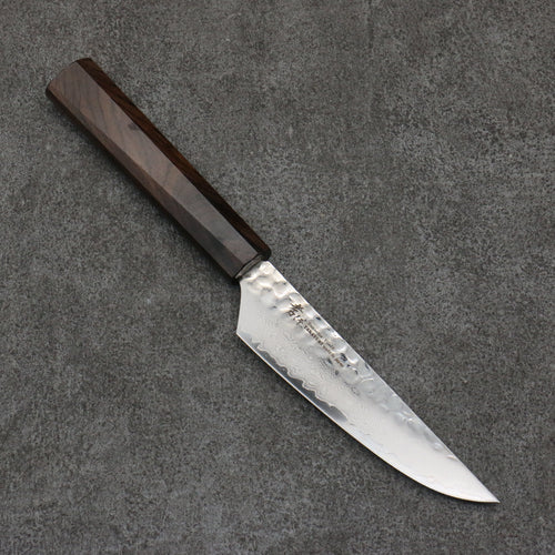 Sakai Takayuki VG10 de 33 Capas Damasco Bisteck 120mm Mango de Ébano (lágrima de 6 lados) - Japanny-SP