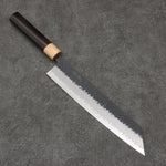 Seisuke Super Azul Martillado Kiritsuke Gyuto 240mm Mango de Shitan (virola: madera de pakka blanco) - Japanny-SP