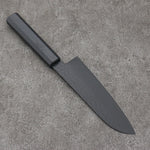 Sakai Takayuki Kurokage VG10 Martillado Cubierto de Teflon Santoku 170mm Mango de Lacado Negro - Japanny-SP