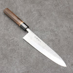 Tadafusa SLD Martillado Gyuto 210mm Mango de Nuez quemada - Japanny-SP