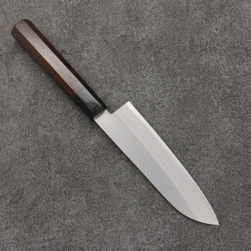 Seisuke Super Azul Santoku pequeno 140mm Mango de Wenge - Japanny-SP