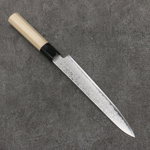 Seisuke VG10 Damascus Petty-Utility  180mm Magnolia Handle 