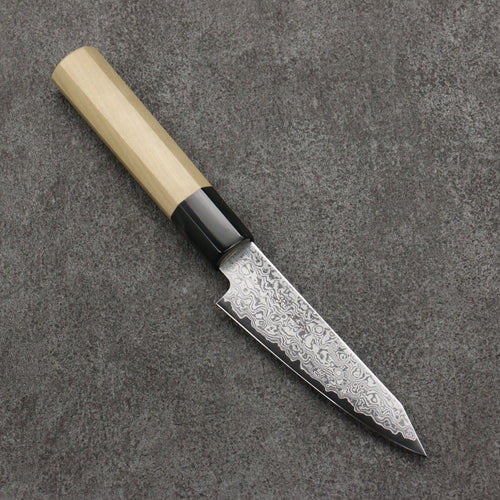 Seisuke VG10 Damascus Kiritsuke Petty-Utility  105mm Magnolia Handle 