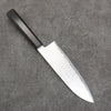 Seisuke VG10 Damasco Santoku 180mm Mango de Madera de ebano - Japanny-SP