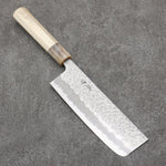 Seisuke Kumo Acero Blanco No.1 Martillado Nakiri 165mm Mango de Magnolia - Japanny-SP