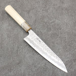 Seisuke Kumo Acero Blanco No.1 Martillado Gyuto 180mm Mango de Magnolia - Japanny-SP