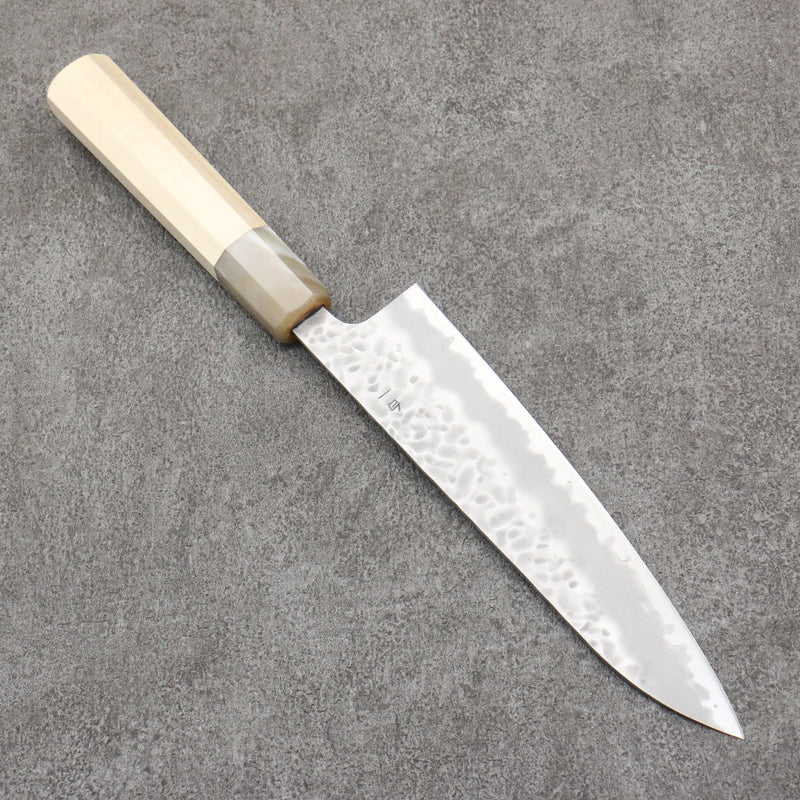 Seisuke Kumo Acero Blanco No.1 Martillado Gyuto 180mm Mango de Magnolia - Japanny-SP