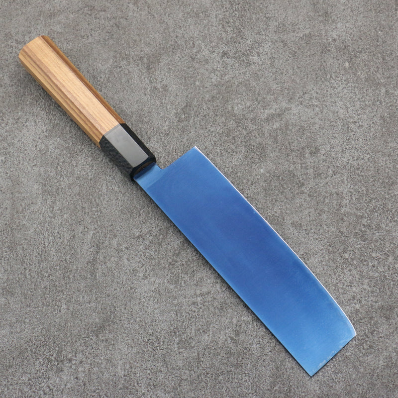 Seisuke Acero SK-85 Ion plating Nakiri 175mm Mango de Teca (férula: Plastico negra) - Japanny-SP