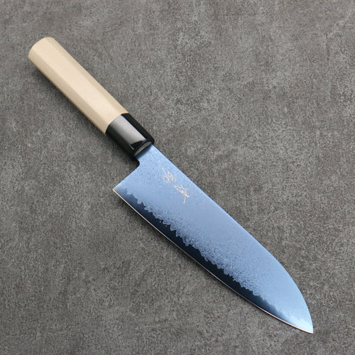 Seisuke VG10 Ion plating Damasco Santoku 180mm Mango de Magnolia - Japanny-SP