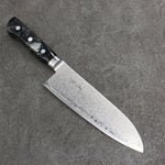 Seisuke VG5 Damasco Santoku 175mm Mango de Resina jaspeada negra oscuro - Japanny-SP