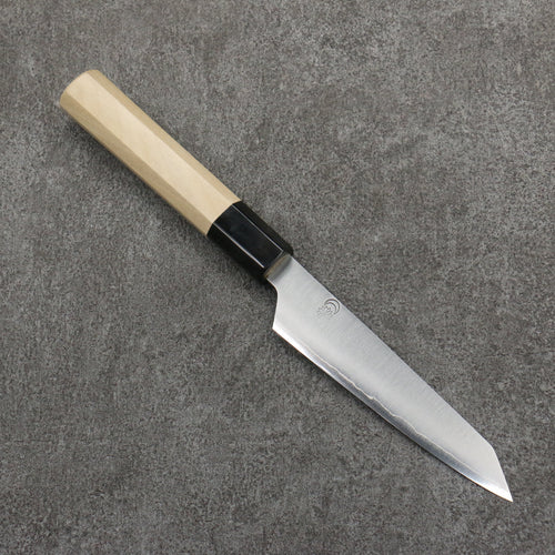 Kikuzuki Acero de Plata No.3 Bokashi Kiritsuke Petty, Utilitario 135mm Mango de Magnolia - Japanny-SP