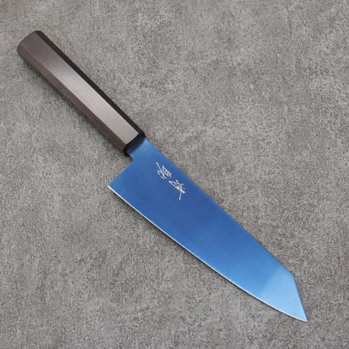 Seisuke Acero SK-85 Ion plating Kiritsuke Santoku 180mm Mango de Madera de ebano - Japanny-SP