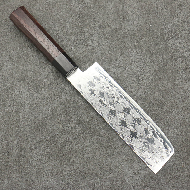 Seisuke AUS10 Espejo Cruzado Usuba 160mm Mango de Shitan (virola: madera de pakka negra) - Japanny-SP