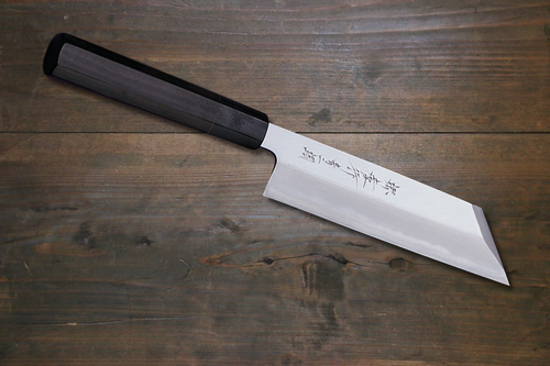 Sakai Takayuki Acero Azul No.2 Cuchillo de chef Japones Mukimono 180mm Mango de Madera de ebano Con funda - Japanny-SP