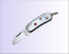 Moki Mini Pendant Pocket Knife w/ White Mother of Pearl and Apple Coral - Japanny-SP