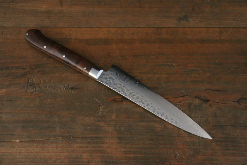 Sakai Takayuki VG10 Damasco de 17 Capas Petty-Utilitario  135mm Mango de Ironwood del desierto - Japanny-SP