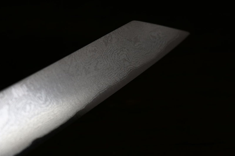 Sakai Takayuki Acero de Plata No.3 Damasco Kengata Yanagiba  270mm - Japanny-SP