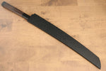 Sakai Takayuki Zangetsu Enten Acero de Plata No.3 Damasco Sakimaru Yanagiba  330mm Mango de Wenge(con anillo blanco)  con Funda - Japanny-SP