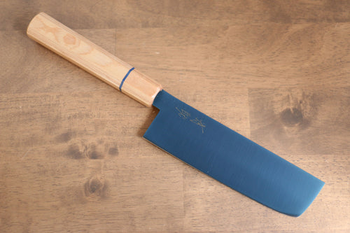 Seisuke Acero SK-85 Ion plating Nakiri  160mm Mango de madera blanca - Japanny-SP