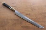 Jikko Shiko Acero Blanco Sakimaru Yanagiba 300mm Mango de Ebano con doble anillo de buffalo acuatico - Japanny-SP