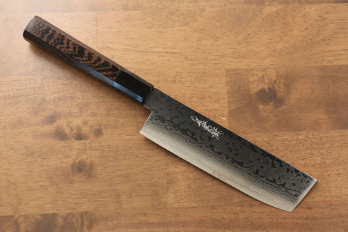 Sakai Takayuki Galaxia ZA-18 Damasco Nakiri  165mm Mango de Wenge - Japanny-SP