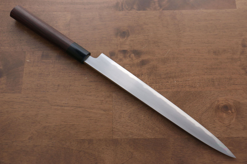 Jikko Acero Blanco No.2 Sujihiki 240mm Mango de Shitan - Japanny-SP