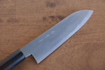 Jikko Acero Blanco No.2 Santoku 180mm Mango de Shitan - Japanny-SP