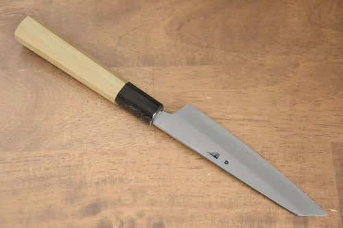 Kikuzuki Acero Blanco No.2 Kasumitogi Kiritsuke Petty, Utilitario  135mm Mango de Magnolia - Japanny-SP