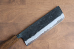 Kyohei  Shindo Acero Azul Terminado Negro Nakiri  165mm Mango de Laquerado de arce vivo - Japanny-SP